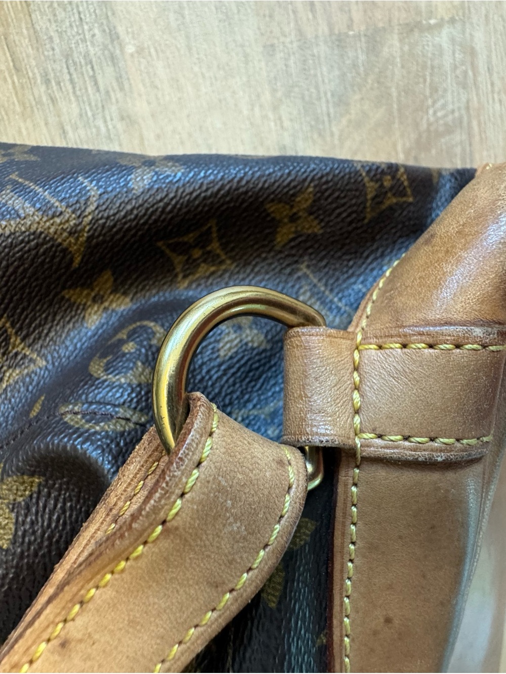 Vintage Louis Vuitton Monogram Montsouris GM Backpack-Auth. LV Drawstring- COA - Picture 9 of 16